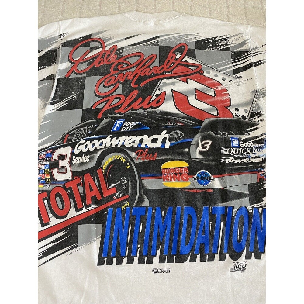 Vintage Dale Earnhardt #3 Sports Image 1997 AOP 2 Sided  Men’s T Shirt Size L - Picture 12 of 16